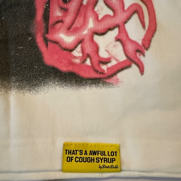 [SOLD OUT]Awful Lot Of Cough Syrup x Lost Hills White T- Shirts Men Size Large - Picture 6 of 6